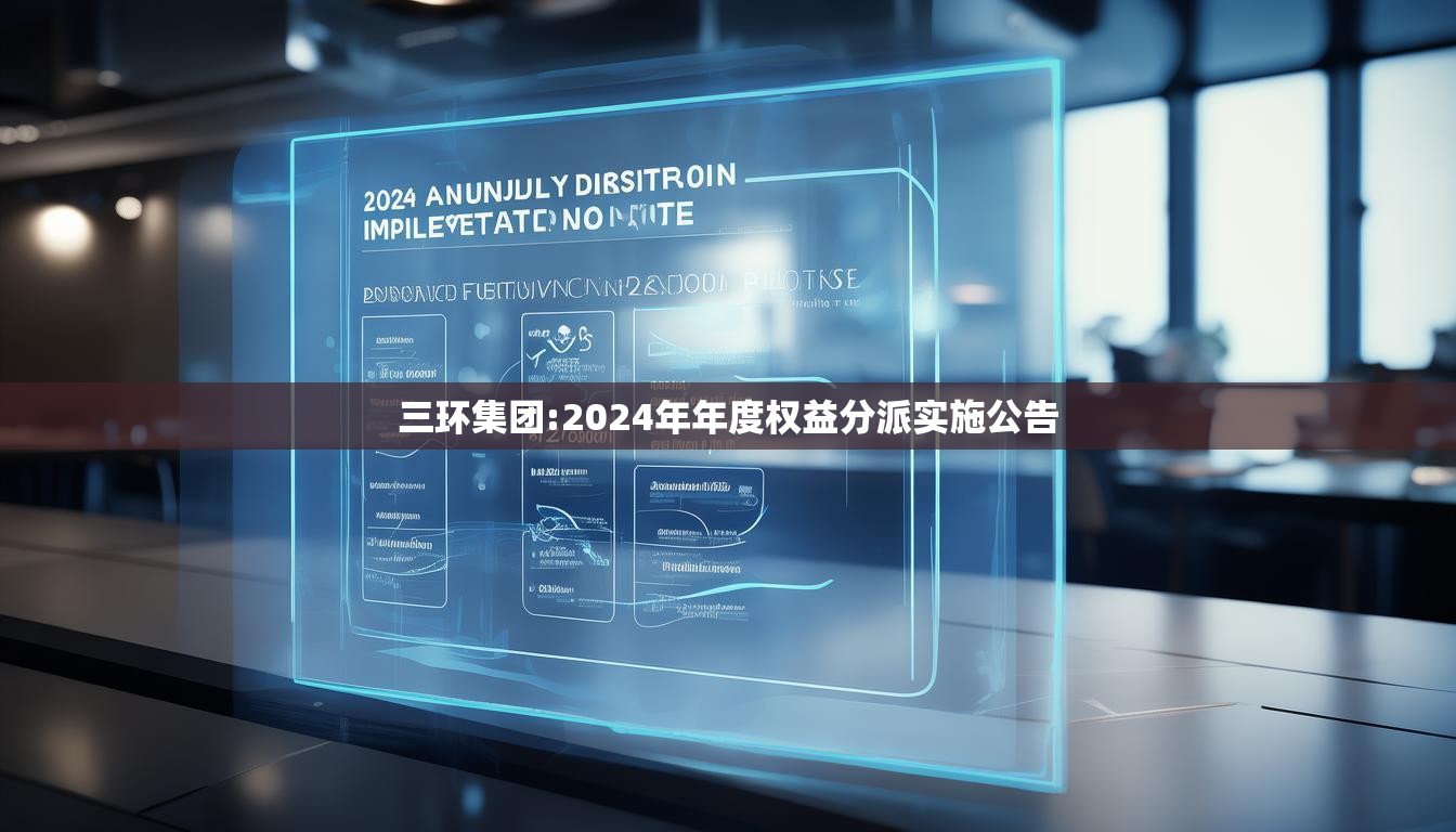 三环集团:2024年年度权益分派实施公告