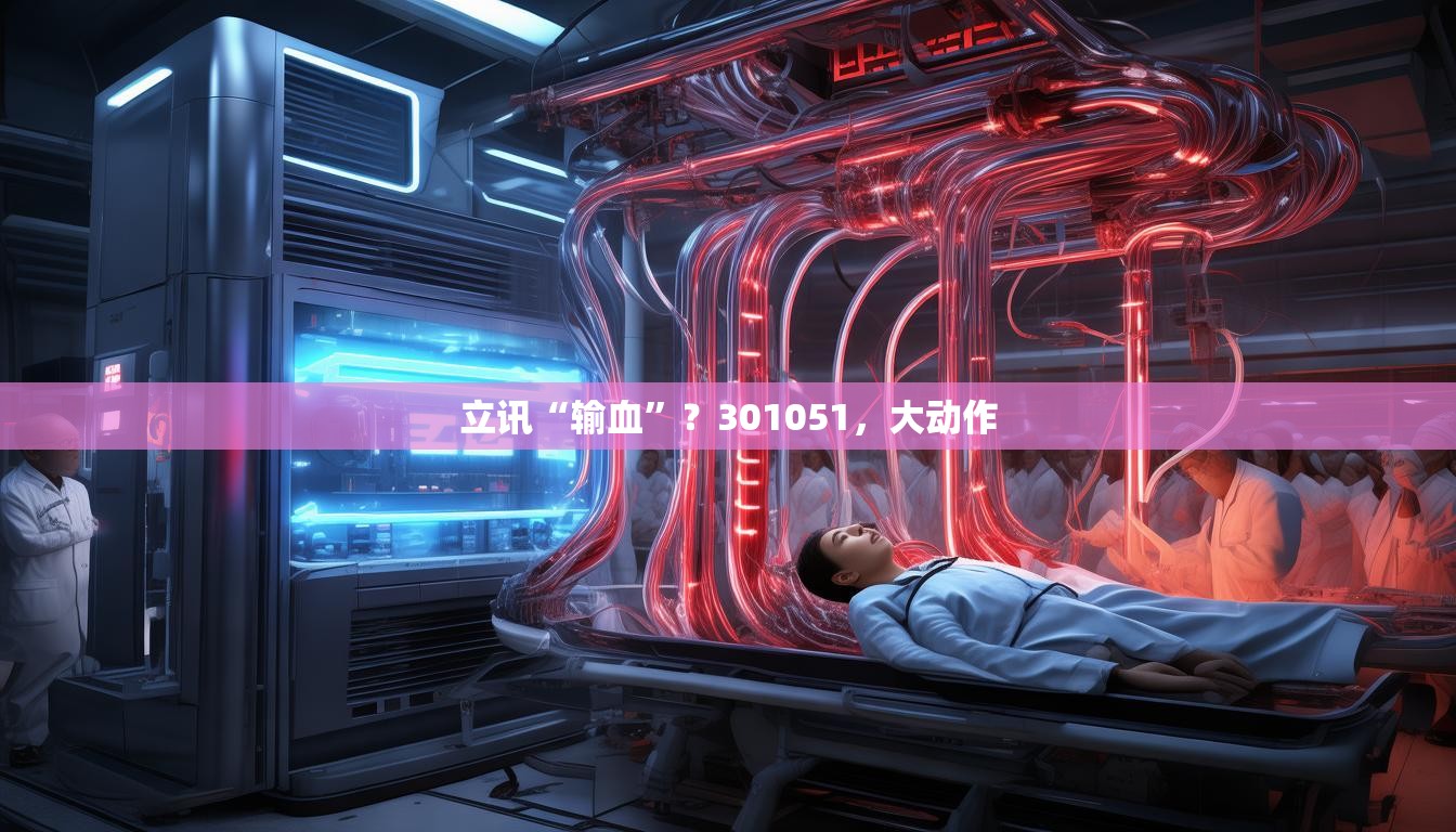立讯“输血”？301051，大动作