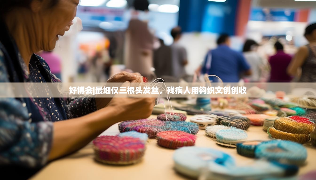好博会|最细仅三根头发丝，残疾人用钩织文创创收