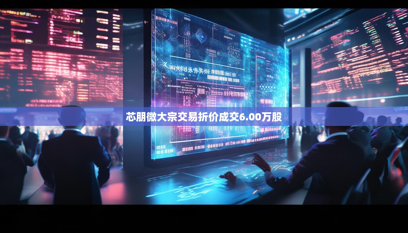 芯朋微大宗交易折价成交6.00万股