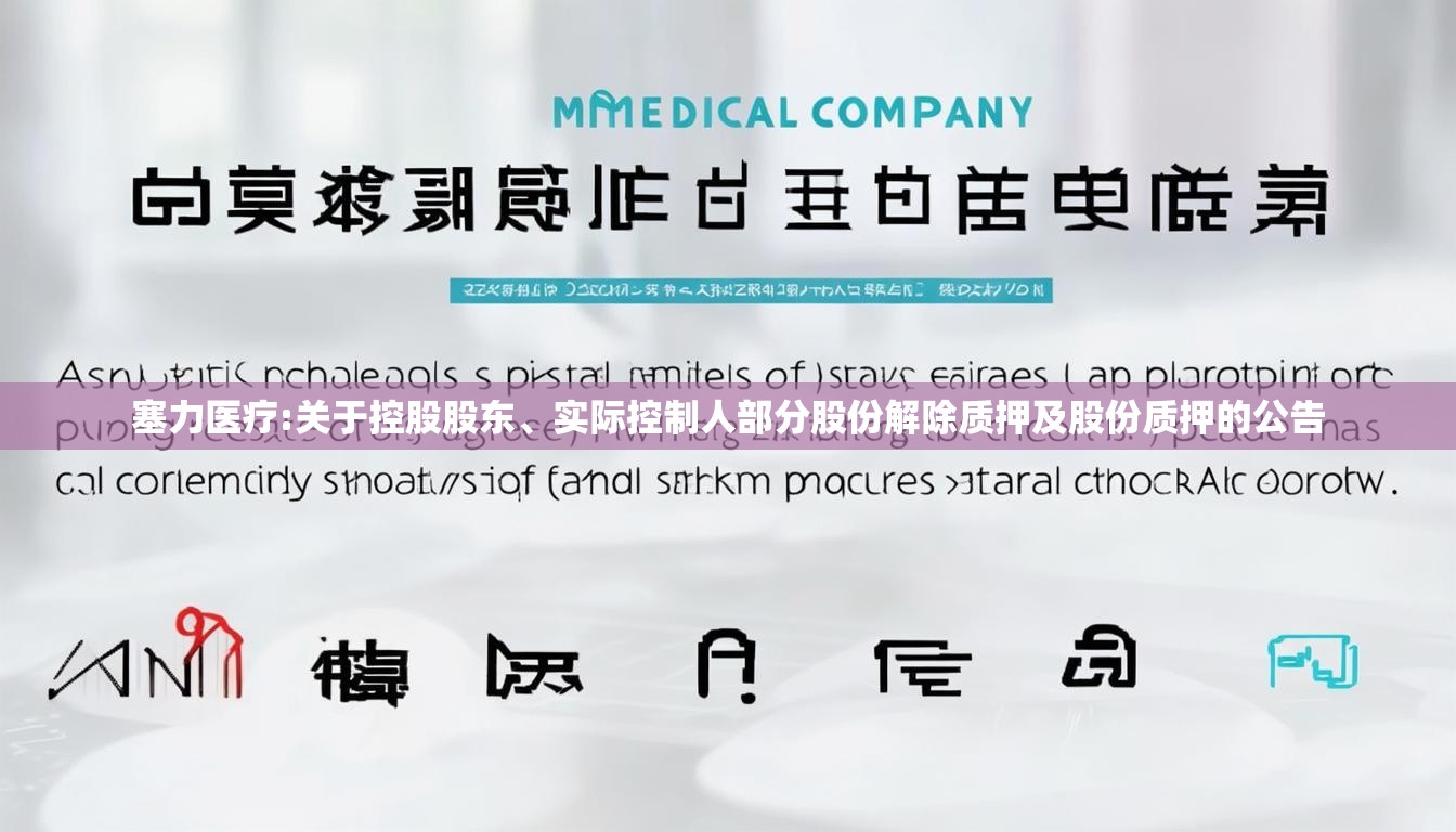 塞力医疗:关于控股股东、实际控制人部分股份解除质押及股份质押的公告