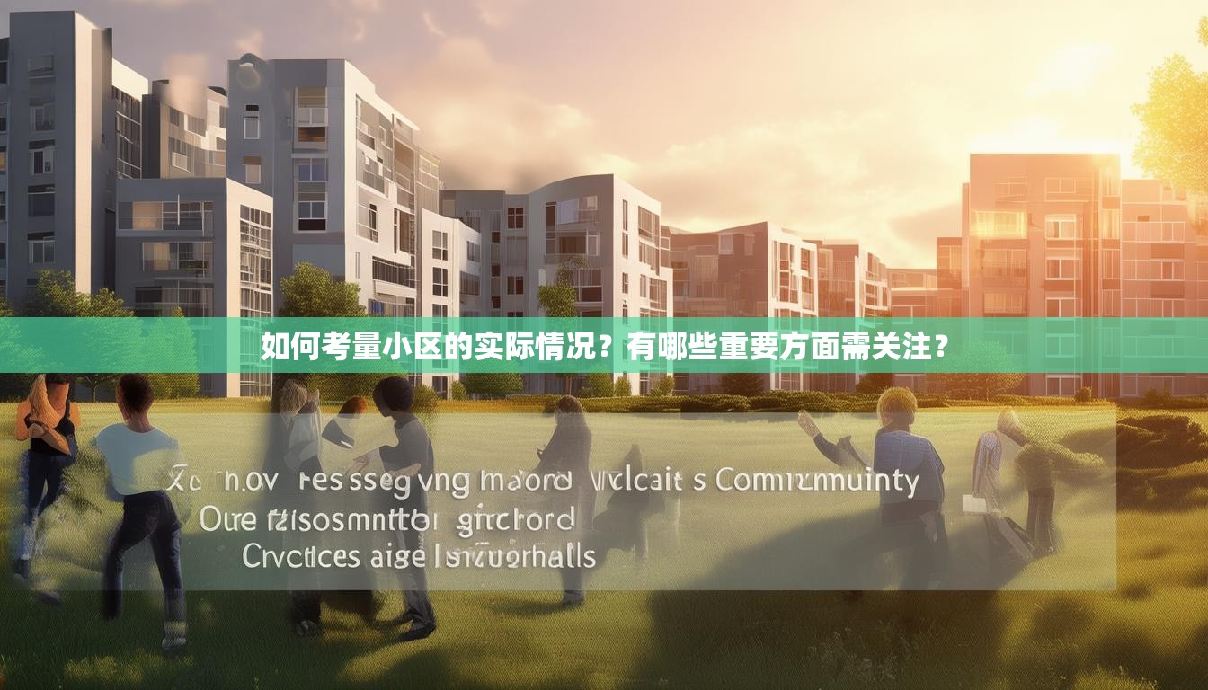 如何考量小区的实际情况？有哪些重要方面需关注？