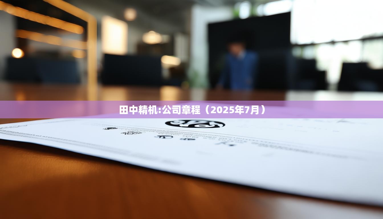 田中精机:公司章程（2025年7月）