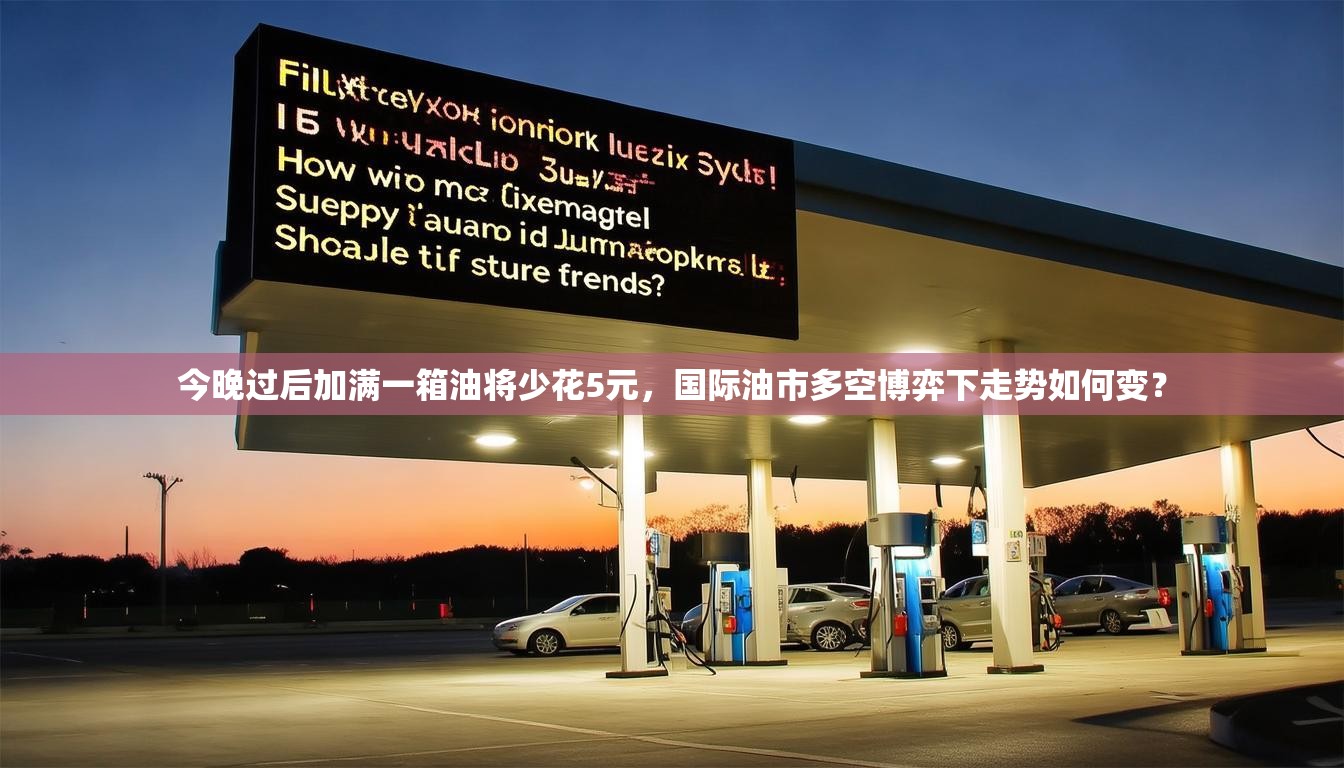 今晚过后加满一箱油将少花5元，国际油市多空博弈下走势如何变？