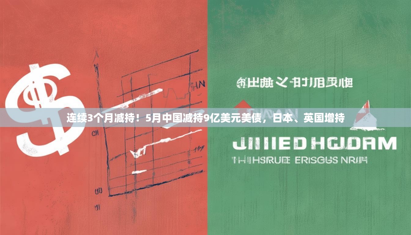 连续3个月减持！5月中国减持9亿美元美债，日本、英国增持